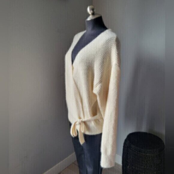 Esqualo Wrap Around Knit Cardigan Sweater Sz XL NWT - Picture 6 of 10